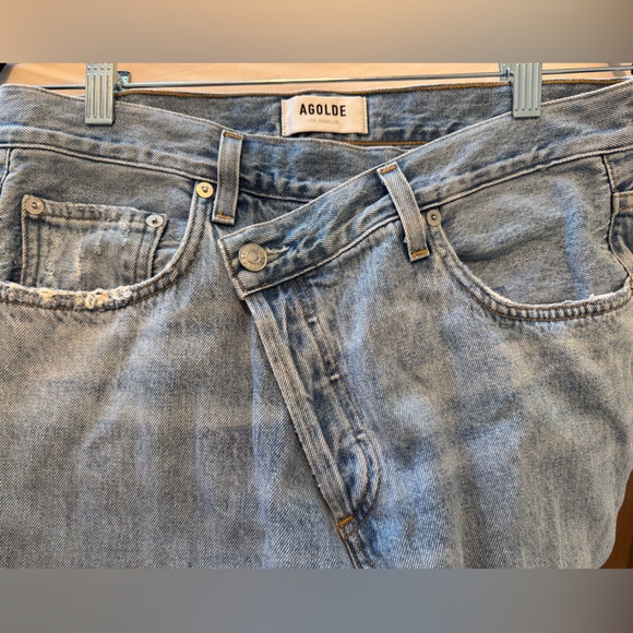 AGOLDE Criss Cross Upsized Jean in Suburbia - Picture 6 of 9